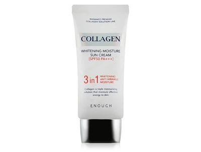 Осветляющий и увлажняющий солнцезащитный крем с коллагеном Enough Collagen 3 in 1 Whitening Moisture Sun Cream SPF 50+ PA+++, 50г (8809755462130)