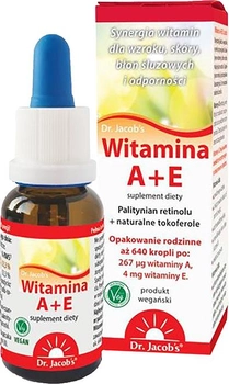 Witamina A+E Dr. Jacob's 20 ml 640 kropli (DJ902)
