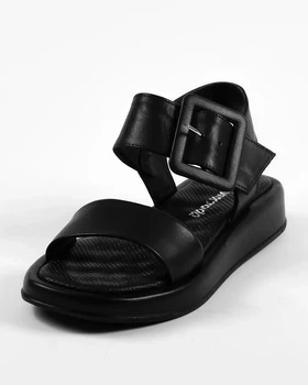 Босоножки с пряжкой Evromoda 416112 черный кожа 38
