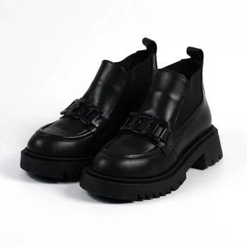 Челси Evromoda 3681139 черные кожа 38