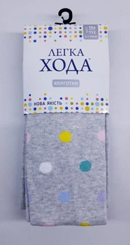Колготки дитячі Легка хода 8067 104см 112см(р) 18см срібло меланж