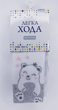 Колготки дитячі Легка хода 8214 98см 104см(р) 17см білий-срібло меланж