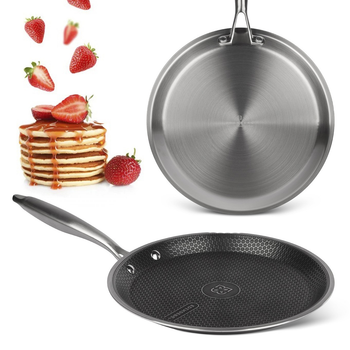 BergHOFF Balance Non-Stick Ceramic Omelet Pan 10, Recycled Aluminum, Moonmist Color: Gray 3950434