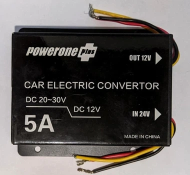Конвертер напряжения конвертор автомобильный Power One+ c 24 в 12 Вольт