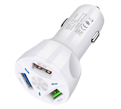 Зарядное Digital автомобильное устройство Quick Charge 3.0 Белый (1011-276-01)