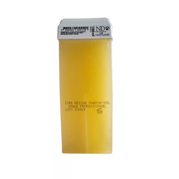 Віск натуральний жовтий для депіляції в касеті - Natural honey rosin wax Norma de Durville, 100 мл.
