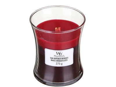 Ароматична свічка в склі з тришаровим ароматом Woodwick Medium Trilogy Sun Ripened Berries 275 г (92972E)
