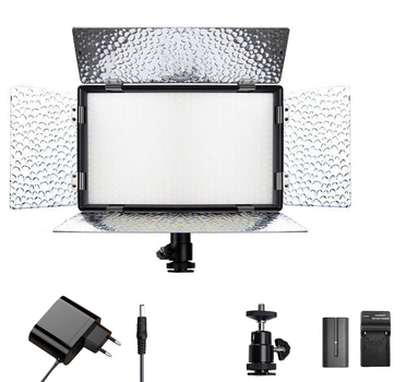 Комплект "LIGHT L" LED свет Teyeleec N-520PRO 3200-5600K + сетевой адаптер + аккумулятор NP-F950 + зарядное