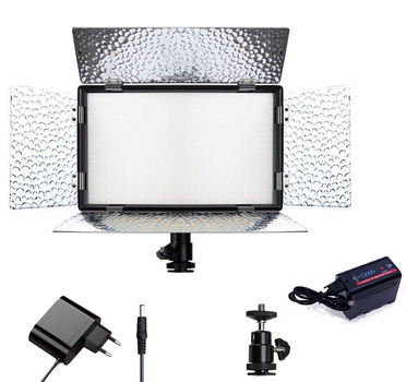 Комплект "LIGHT XL" LED свет Teyeleec N-520PRO 3200-5600K + сетевой адаптер + аккумулятор NP-F980 USB