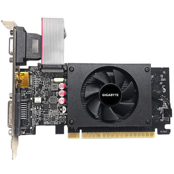Відеокарта низькопрофільна Gigabyte GV-N710D5-2GIL GT 710/2 ГБ/GDDR5 з радіатором/кулером