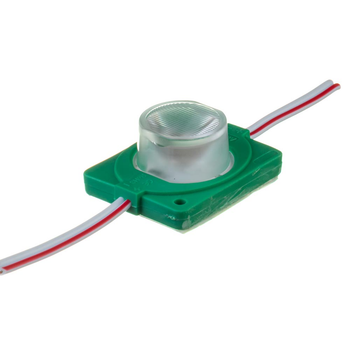 Світлодіодний інжекторний модуль 12 V зелений smd3030 1led 1.5W IP65