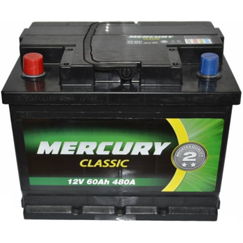 Аккумулятор 60Ач Euro (T1) 242x175x190 с прямой полярностью CLASSIC MERCURY, 25918, /