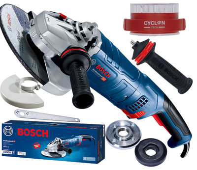 Угловая шлифмашина Bosch Professional GWS 24-230 JZ, 2400 Вт, Cyclon system, Heavy duty, 230 круг (06018C3300)