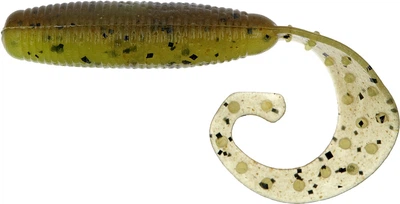 Силикон Reins Fat G-Tail Grub 3" B08 Green Pumpkin Chart Melon (10 шт/уп.) (15520859)