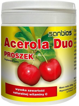 Acerola Sanbios Duo w proszku 200 g odporność SB499