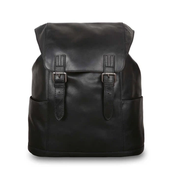 Мужской кожаный рюкзак с клапаном Ashwood Leather Harvey Black