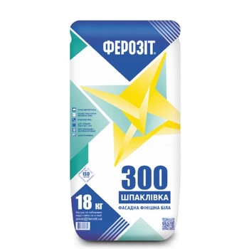 Шпаклевка финишная фасадная белая Ферозит 300 18кг