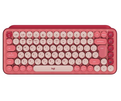 Клавiатура бездротова Logitech Pop Wireless Heartbreaker Rose (920-010718)