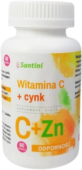 Вітамін С + Цинк Santini Witamina C + Cynk 60 таблеток (SN685)