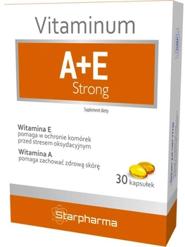 Комплекс вітамінів Starpharma Vitaminum A + E Strong 30 капсул (SP752)