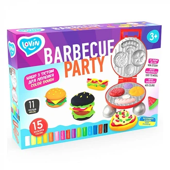 Набор для креативного творчества с тестом "Barbecue Party" 15 цветов TM Lovin 41194