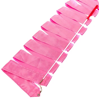 Лента для художественной гимнастики с палочкой Zelart Action 3248 длина 6,3м Pink