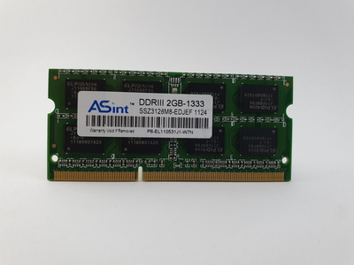 Оперативная память для ноутбука SODIMM ASint DDR3 2Gb 1333MHz PC3-10600S (SSZ3128M8-EDJEF) 11578 Б/У