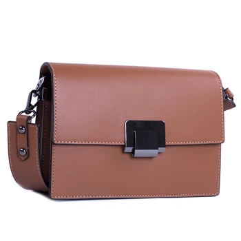 Сумка женская кросс боди из натуральной кожи Genuine leather B-GE23928 рыжая