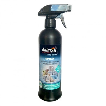 Спрей Animall Cleane Home ликвидатор запахов, биологических пятен и меток, Гипоаллергенный, 500 мл