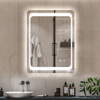 Зеркало FORNO с LED-подсветкой + сенсорное управление + подогрев