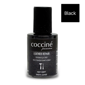 Жидкая кожа корректор Coccine Leather Repair ремонт кожи и кожзаменителей 10 мл Черный