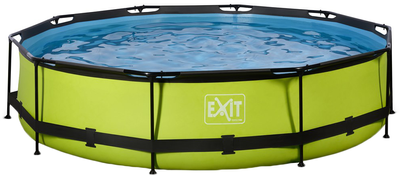 Pool Exit Toys 360x76 cm z pompą filtrującą Zielony (30.12.12.40)