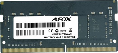 Оперативна пам'ять AFOX SODIMM DDR4-2666 8192MB PC4-21400 (AFSD48FH1P)