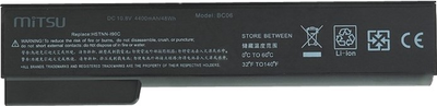 Акумулятор Mitsu для ноутбуків HP 10.8 V 4400 mAh (BC/HP-8460W)