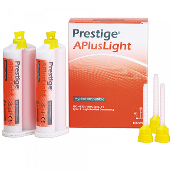 PRESTIGE A Plus-Light, корректирующая масса, персиковая, 2 картр. по 50 мл, 6 насадок