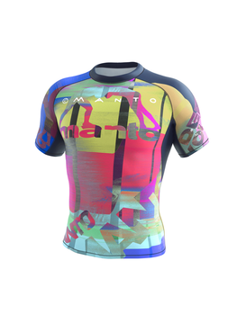 Рашгард з коротким рукавом MANTO Neon Abstract (MNR882_MUL_3M)