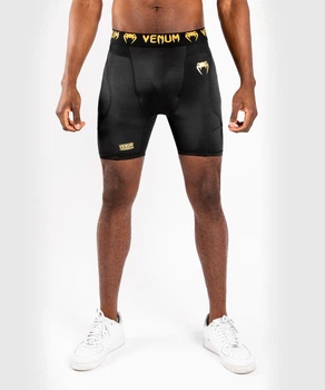 Компрессионные шорты Venum G-Fit Compression Shorts Black Gold (VENUM-03725-126-XXL)