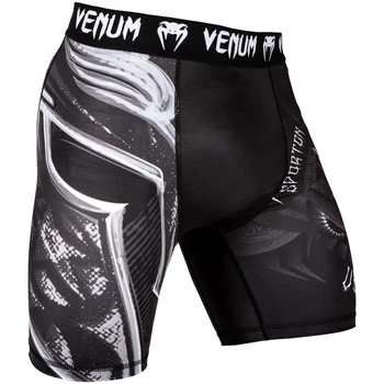 Компрессионные шорты Venum Gladiator 3.0 Vale Tudo Shorts Black White (V-02991-108-S)