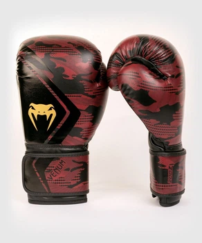 Боксерские перчатки Venum Defender Contender 2.0 Black Red (VENUM-03928-100-8oz)