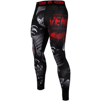 Компресійні штани Venum Koi 2.0 Spats Black White (VENUM-03532-108-XS)