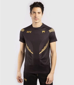 Футболка Venum UFC FightNight Pro Linе Dry Tech Black Gold (VNMUFC-00059-126-S)