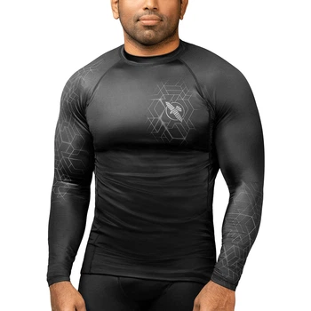 Рашгард Hayabusa Geo Long Sleeve Rashguard Grey (HGLS-GR-S)