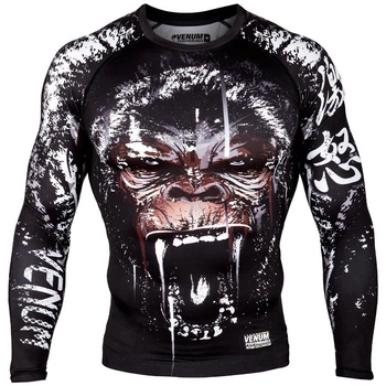 Рашгард Venum Gorilla Rashguard Long Sleeves Black (VENUM-03137-001-S)