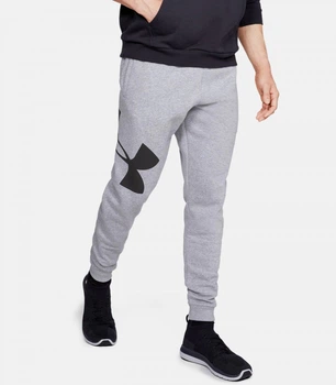 Спортивні штани Under Armour Rival Fleece Logo Joggers Light Grey (1329746-035-L)
