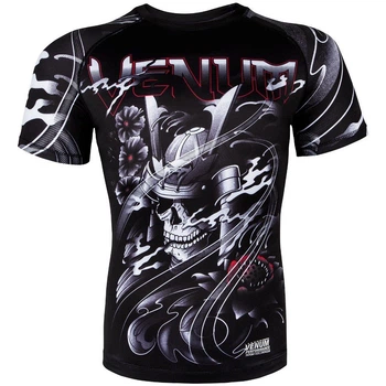 Рашгард Venum Samurai Skull Rashguard Short Sleeves Black (VENUM-03197-001-S)