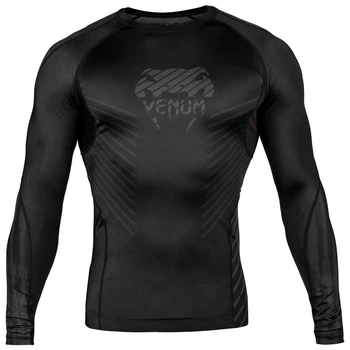 Рашгард Venum Plasma Rashguard Long Sleeves Black Black (VENUM-03293-114-XS)