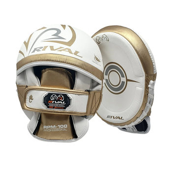 Лапи Rival RPM100 Professional Punch Mitts White Gold (RPM100-WHGD)