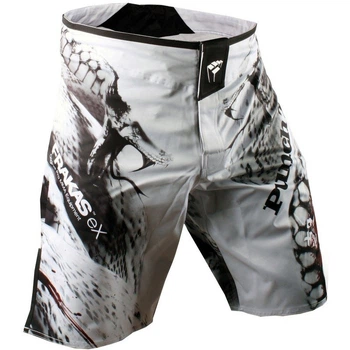 Шорти ММА PunchTown Frakas eX Ice Mamba Shorts White (PT-SHTS-MAM-38)
