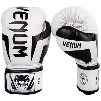 Боксерские перчатки Venum Elite Boxing Gloves White Black (1392-WB-8 oz)