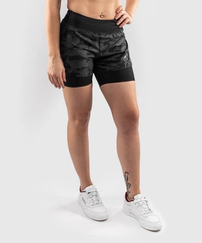 Компрессионные шорты Venum Defender Hybrid Compression Shorts Black Black (VENUM-03828-114-M)